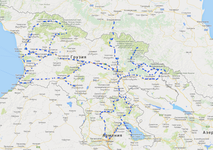 Владикавказ тбилиси расстояние на автомобиле