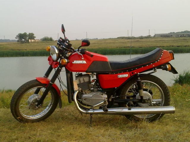Jawa 350 638 на закате
